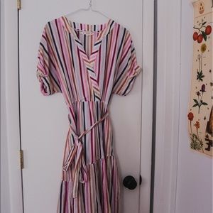 Candy-Striped Maxi Dress